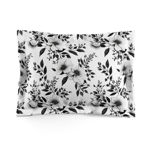 Garden Sketch Microfiber Pillow Sham