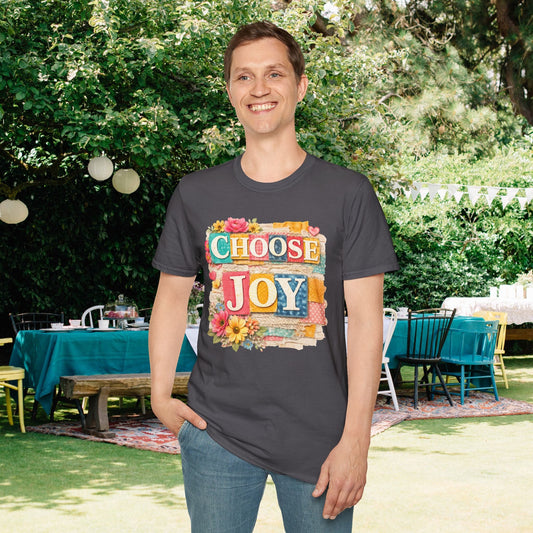 Choose Joy (Lace Collage) Adult T-shirt