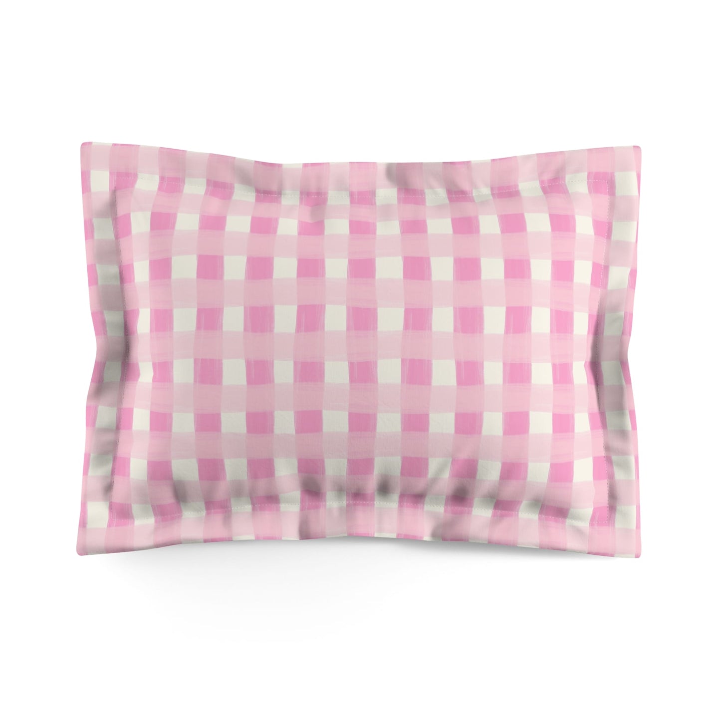 Dreamy Rose Gingham Pillow Sham