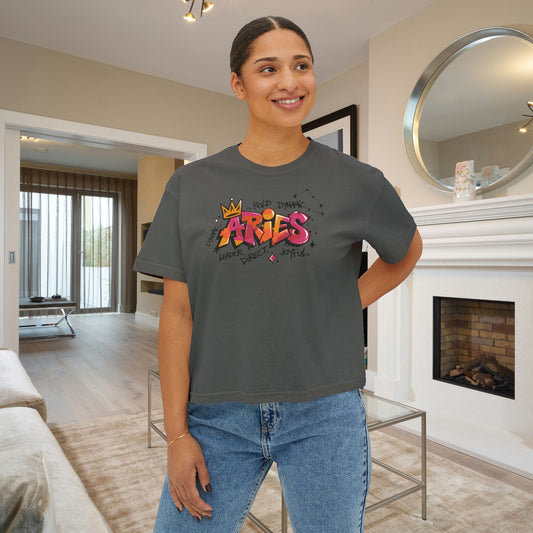 Aries Street Art Women's Boxy Tee