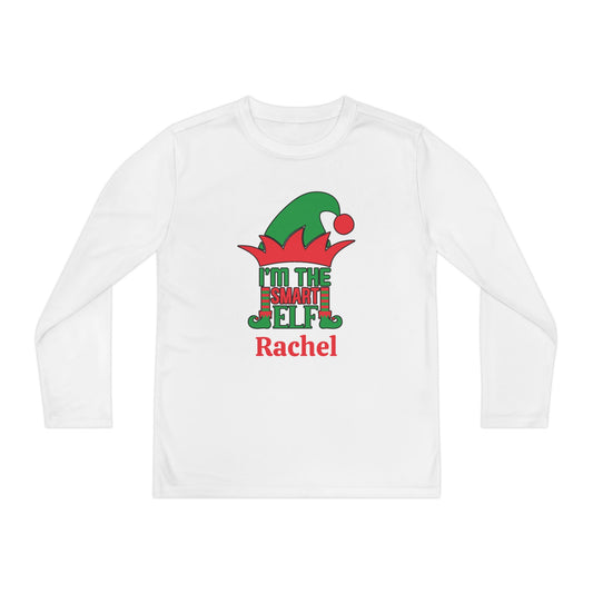 I'm The Smart Elf Personalized Youth Long Sleeve Tee