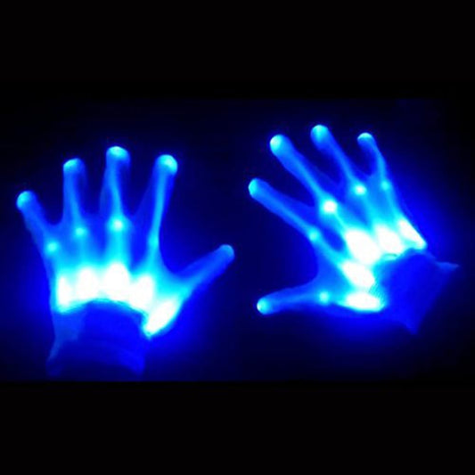 LED Light Up Skeleton Hand Gloves