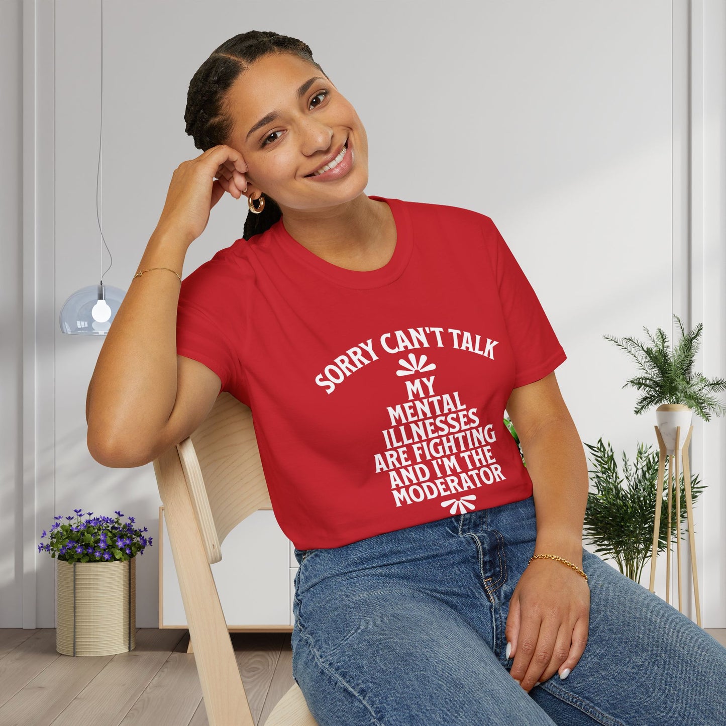 Sorry Can't Talk... Adult T-shirt