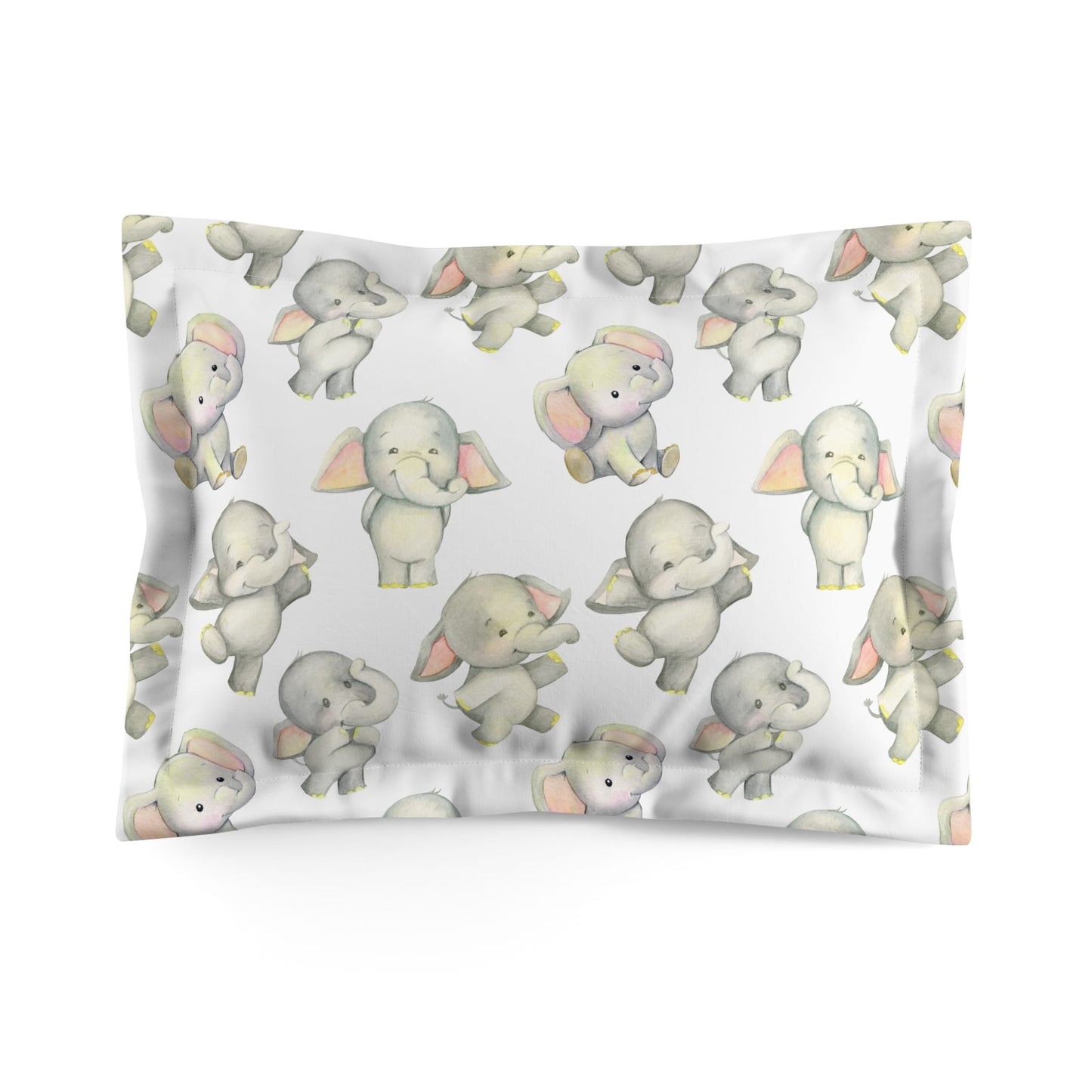 Dancing Elephants Pillow Sham