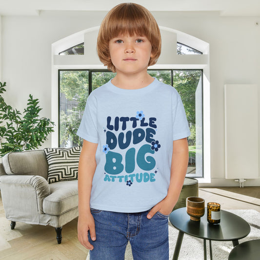 Little Dude Big Attitude Heavy Cotton™ Toddler T-shirt