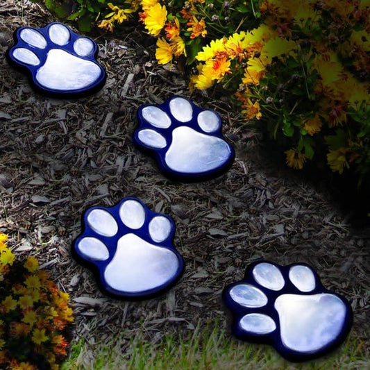 Solar Powered Paw Print Wind Chime