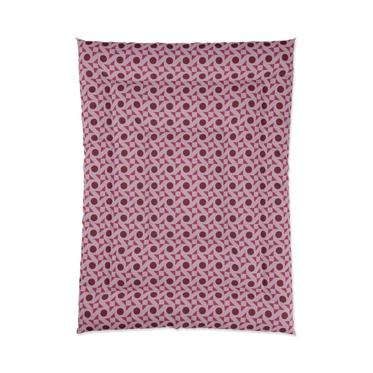 Crimson Pinwheels Comforter