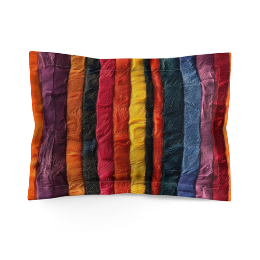 Vertical Vibes Microfiber Pillow Sham