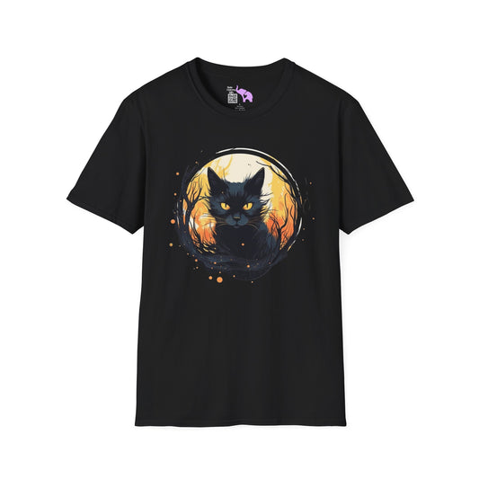 Creepy Black Cats 13 Adult T-shirt
