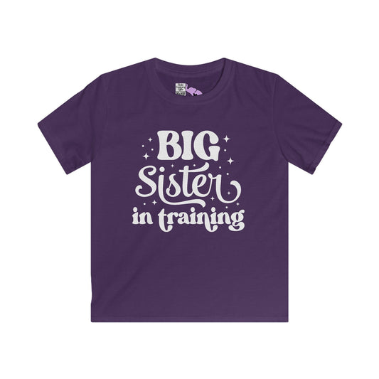 Big Sister in Training Youth Softstyle Tee