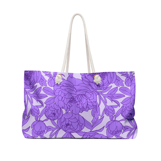 Lavender Peony Symphony Weekender Bag