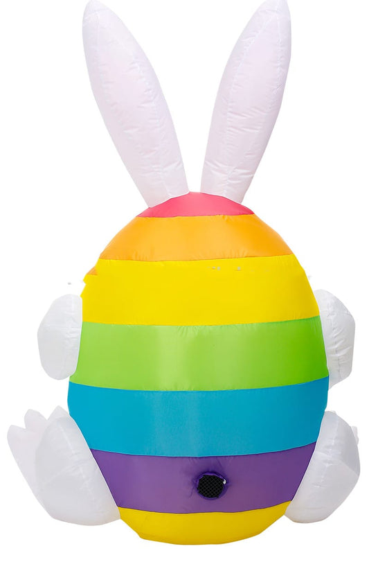 Striped Easter Egg Inflatable Lawn Decor