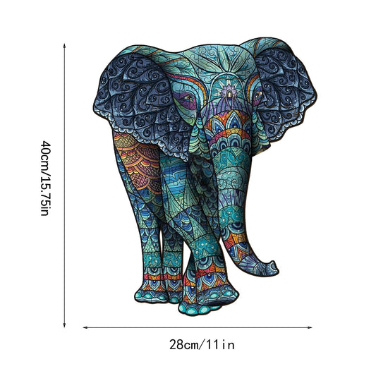 Blue Elephant Puzzle Variety