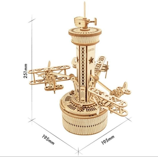 ROKR DIY Wooden Mechanical Music Box Kit – 3D Puzzle Building Set with Moving Parts – Carousel, Secret Garden, Dreaming Wing, Victoria Lantern & Star Love