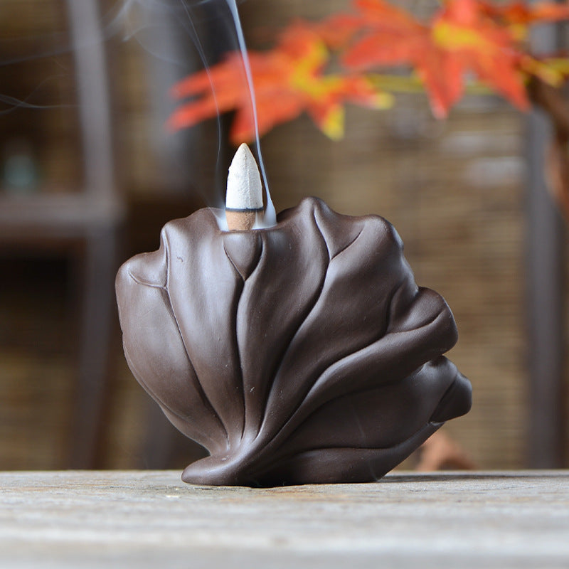 Ceramic Bird in Flower Backflow Incense Burner