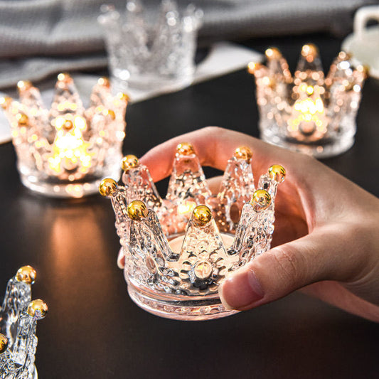 Crystal Crown Candle Holder