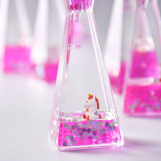 Astronaut or Unicorn Liquid Displacement Hourglass
