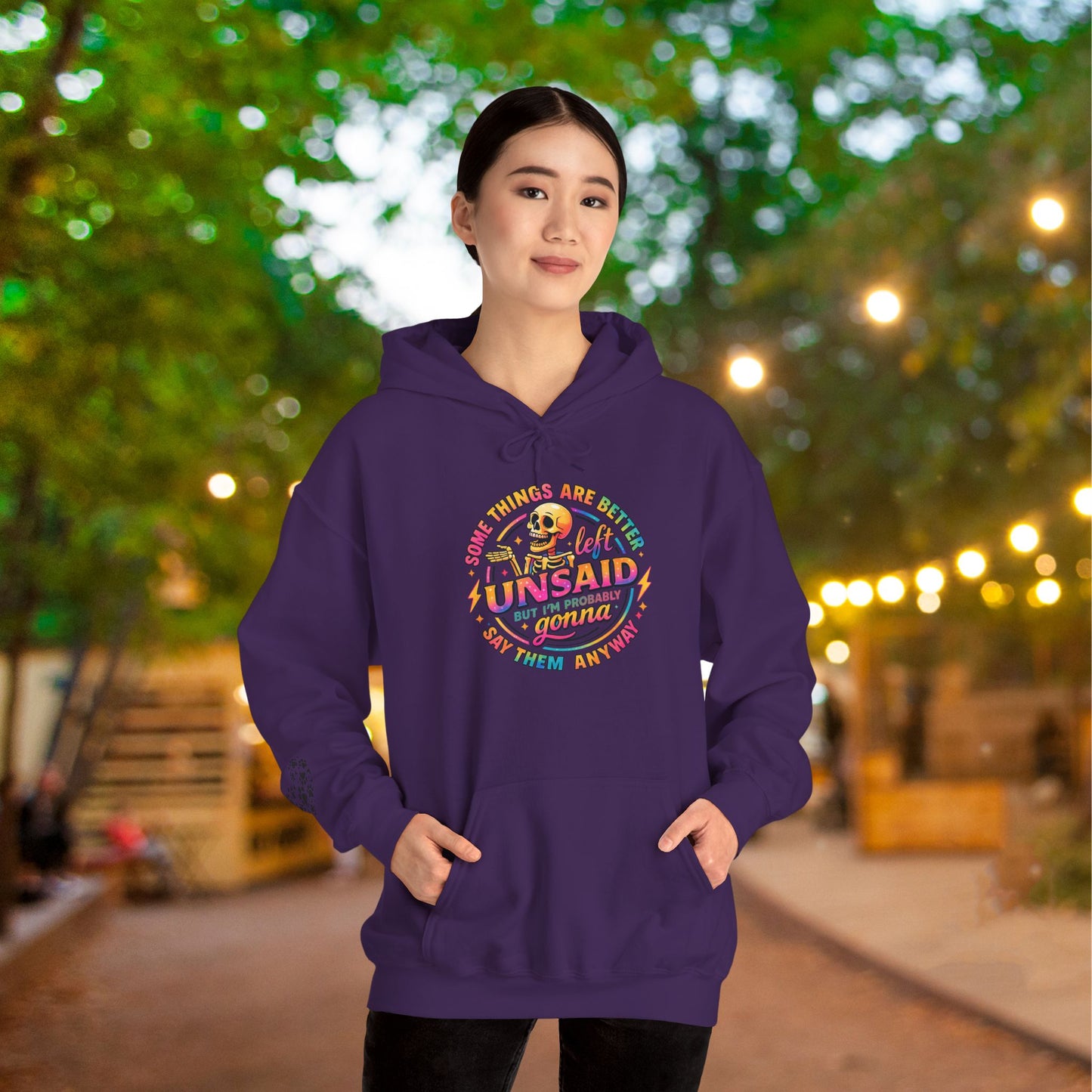 Some Things Are Better Left Unsaid But I'm Probably Gonna Say Them Anyway Adult Heavy Blend™ Hoodie