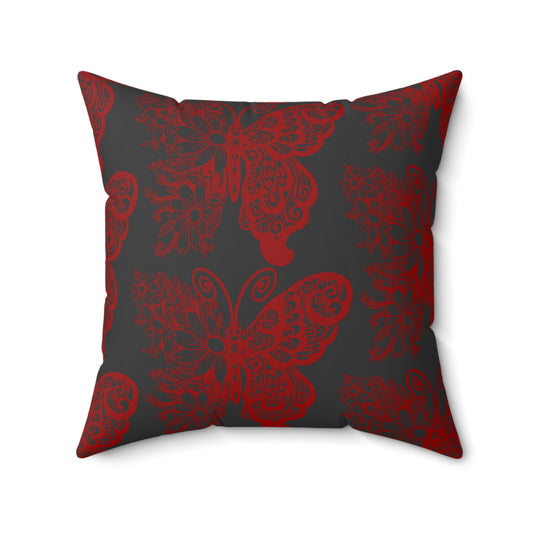 Crimson Flutter Duvet Bedding Set