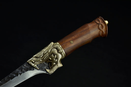 Brass & Rosewood Dragon Boning Knife