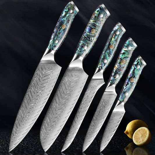Pearl-handled Steel Knife Set