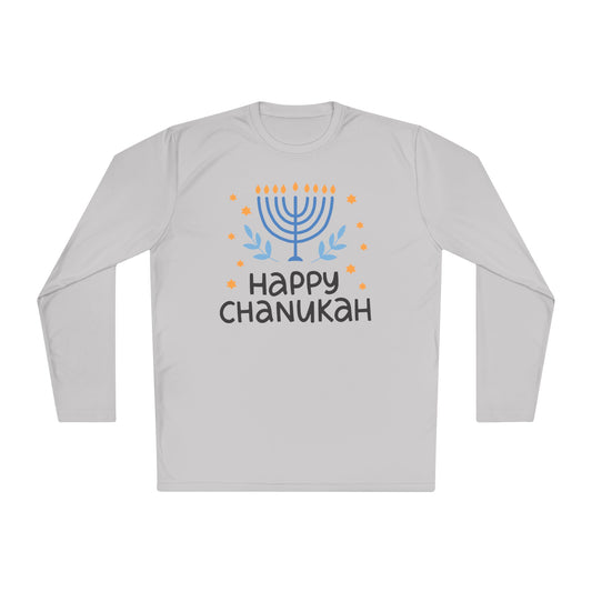 Happy Chanukah Adult Long Sleeve Tee