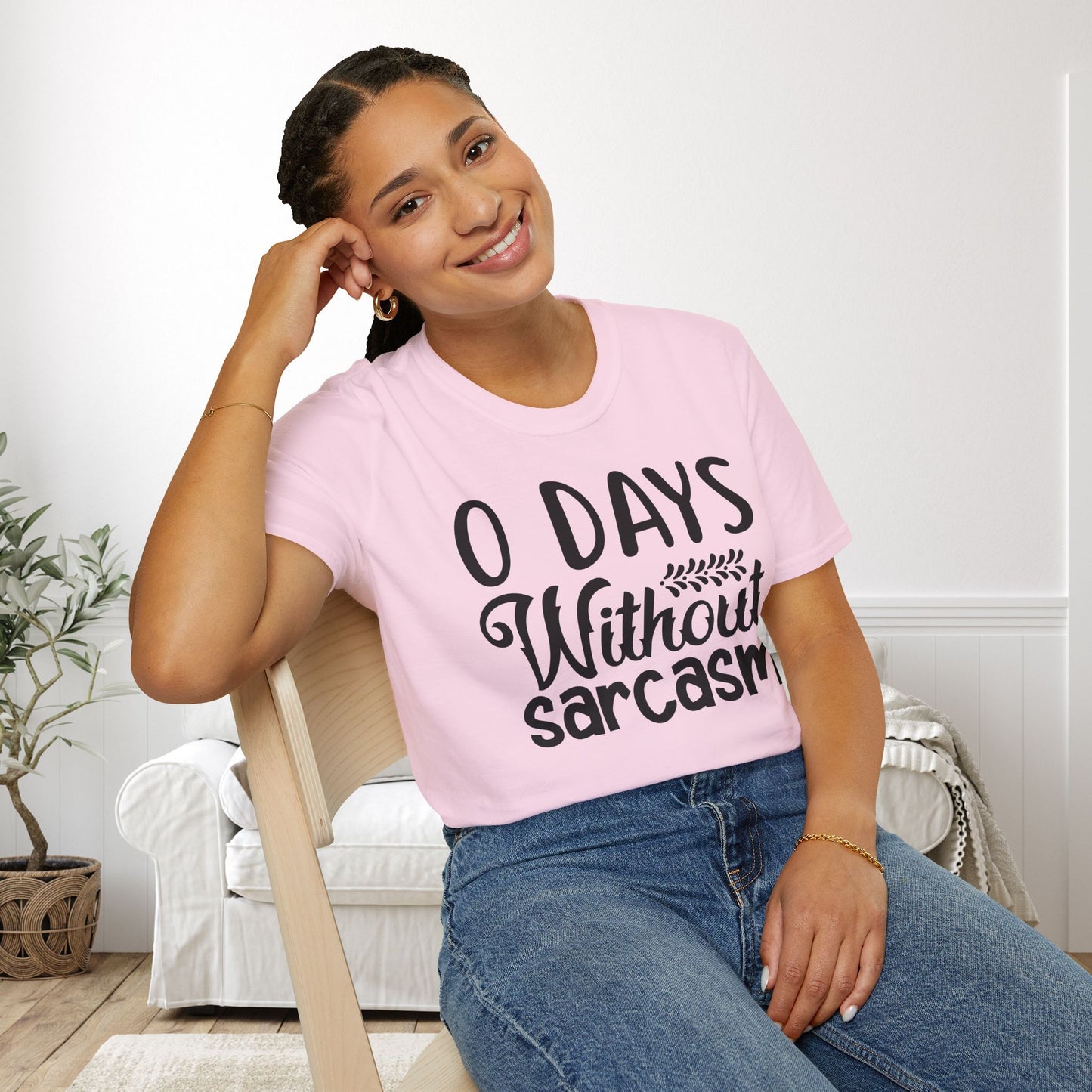 0 Days Without Sarcasm Adult T-shirt
