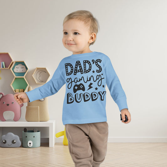 Dad's Gaming Buddy Toddler Long Sleeve Tee