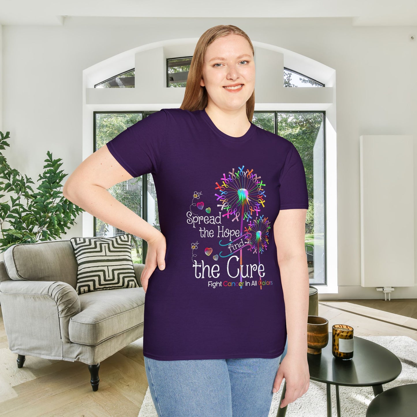 Fight Cancer in All Colors 27 Adult T-shirt