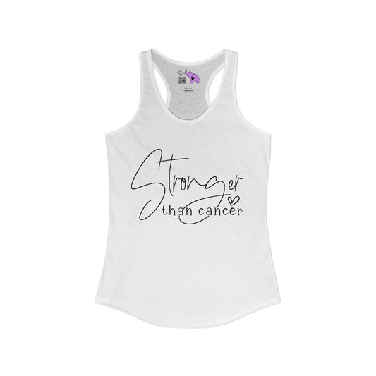 Stronger Than Cancer Women's Ideal Racerback Tank