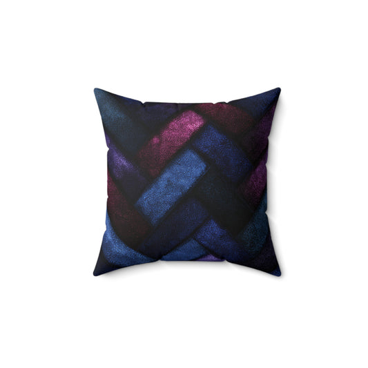Velvet Angles Print Throw Pillow