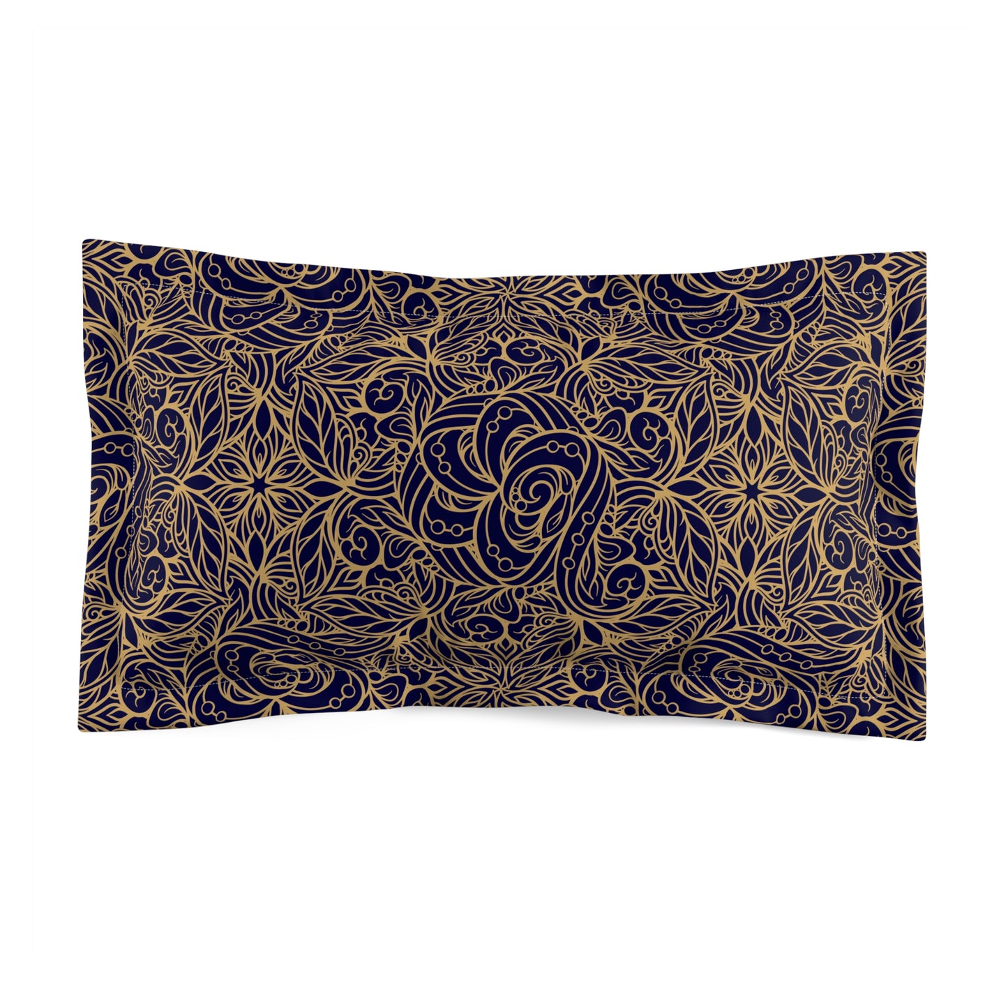 Oriental Blue/Gold Floral Basic Bedding Set