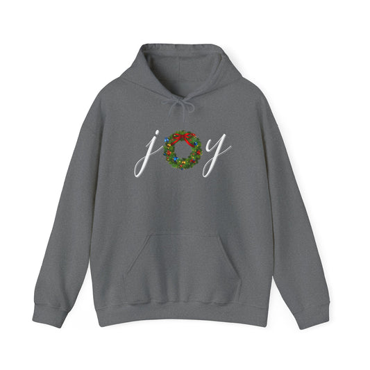 Joy w/Wreath Adult Heavy Blend™ Hooded Sweatshirt