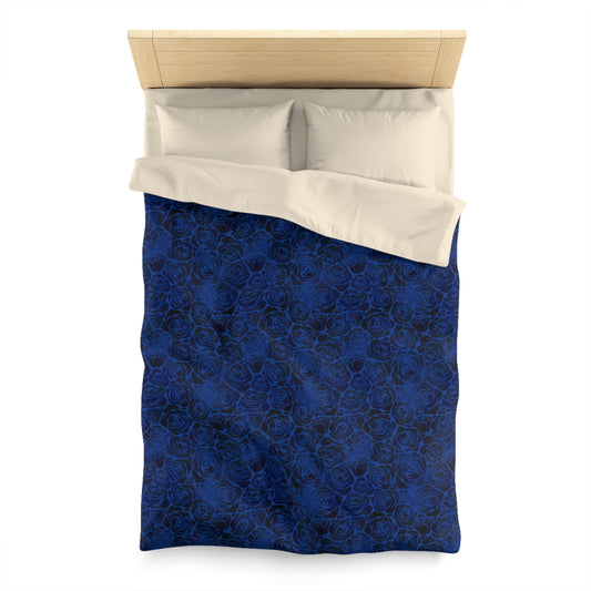 Nocturne Roses Microfiber Duvet Cover