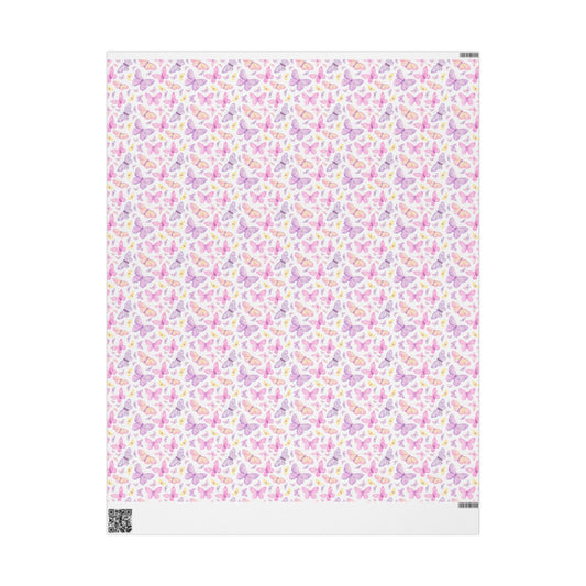 Pastel Butterfly Dreams Wrapping Paper