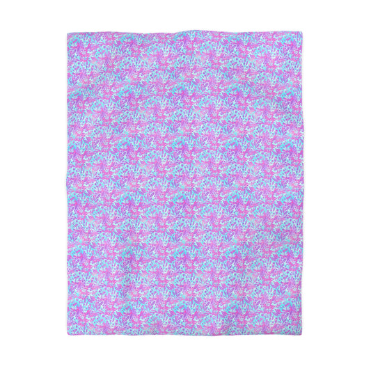 Sweet Berry Bloom Microfiber Duvet Cover