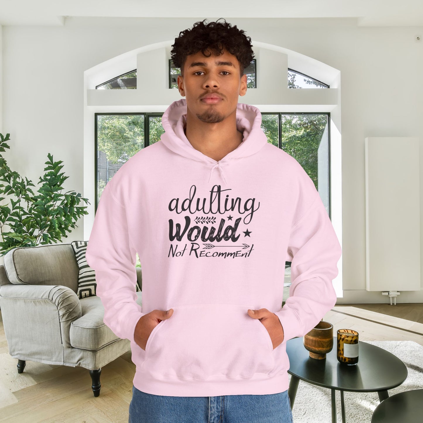 Adulting Would Not Recommend Heavy Blend™ Hooded Sweatshirt