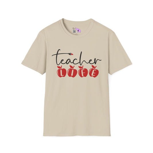 Teacher Life (Apples) Adult T-shirt