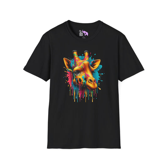 Colorful Giraffe Adult T-shirt