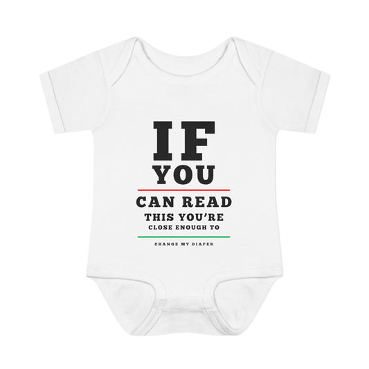 If You Can Read This Eye Chart Infant Baby Rib Bodysuit