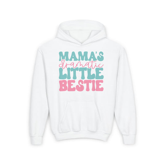 Mama's Dramatic Little Bestie Youth Heavy Blend Hoodie