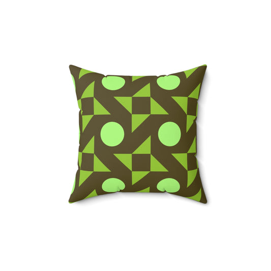 Pistachio Pinwheels Throw Pillow