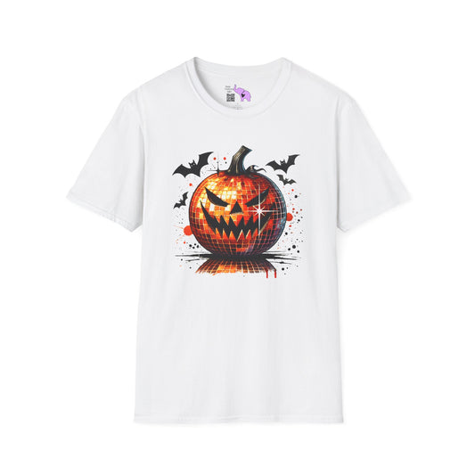 Orange Disco Pumpkin Adult T-shirt