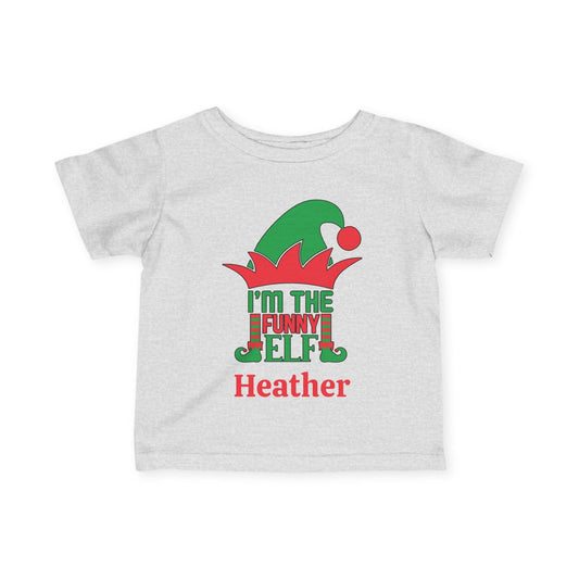 I'm The Funny Elf Personalized Infant Soft T-Shirt