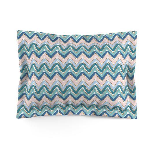 Serene Chevron Microfiber Pillow Sham