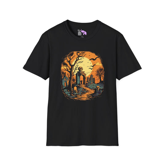 Creepy Cemetery 3 Adult T-shirt