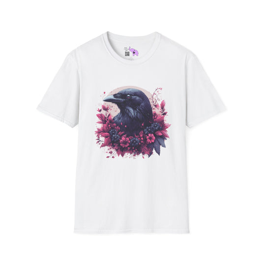 Floral Raven Adult T-shirt