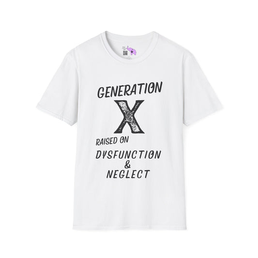 GenX Dysfunction & Neglect Adult T-shirt