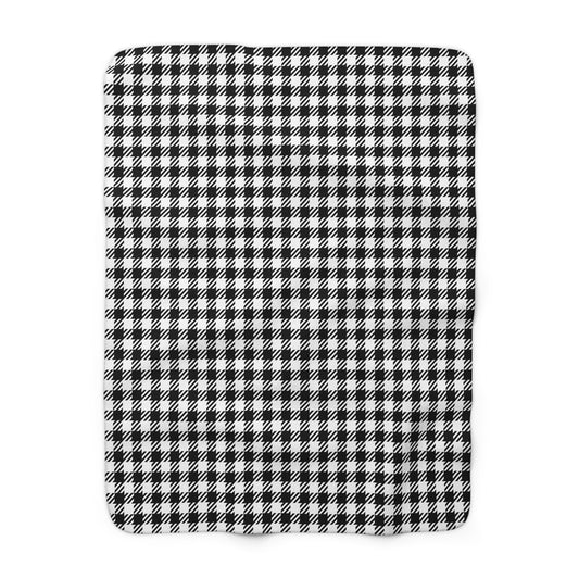 Black & White Balance Sherpa Fleece Blanket