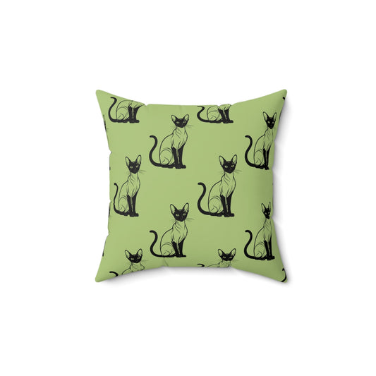 Siamese Charm – Sage Garden Throw Pillow